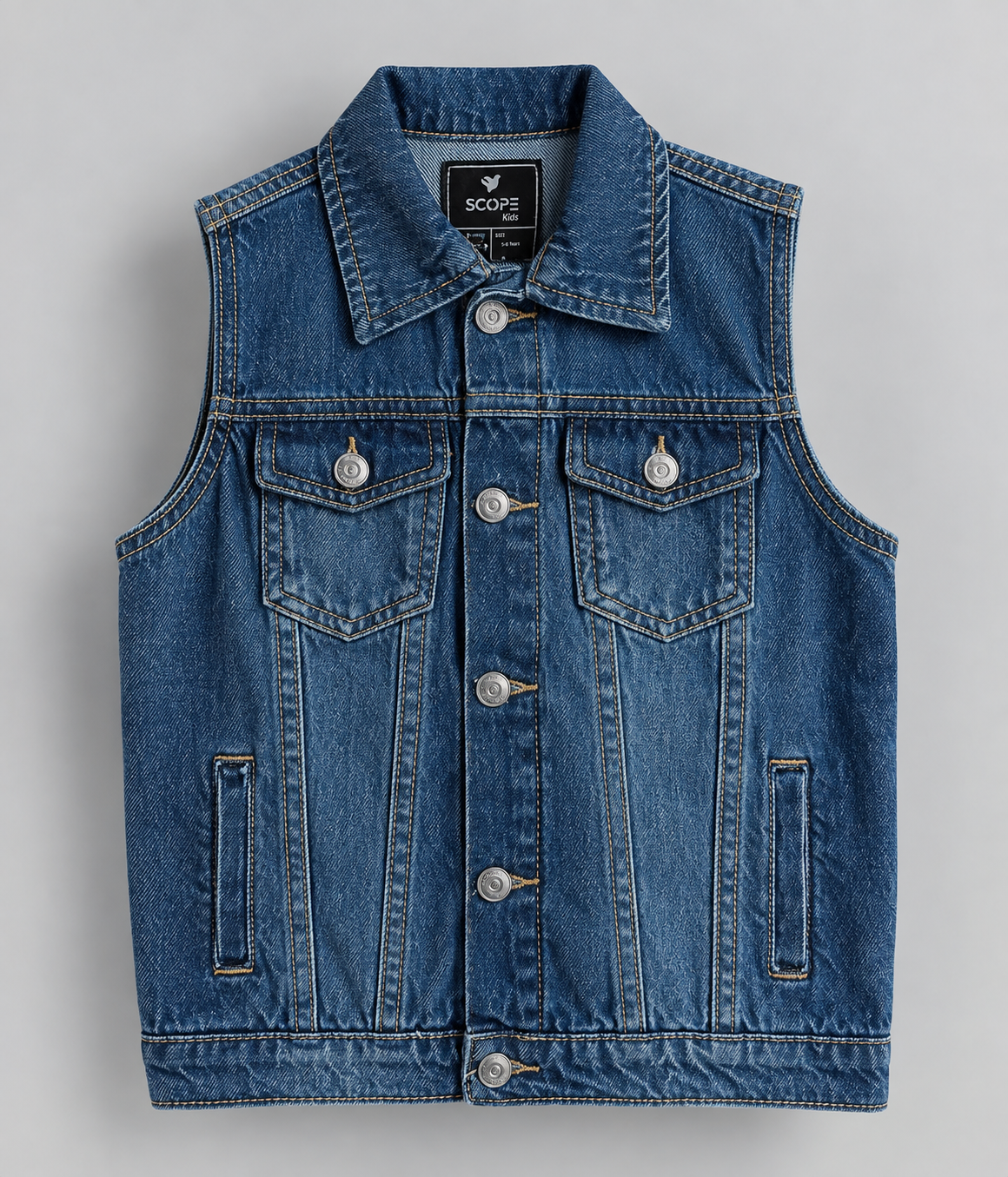 Sleeveless Denim Jacket