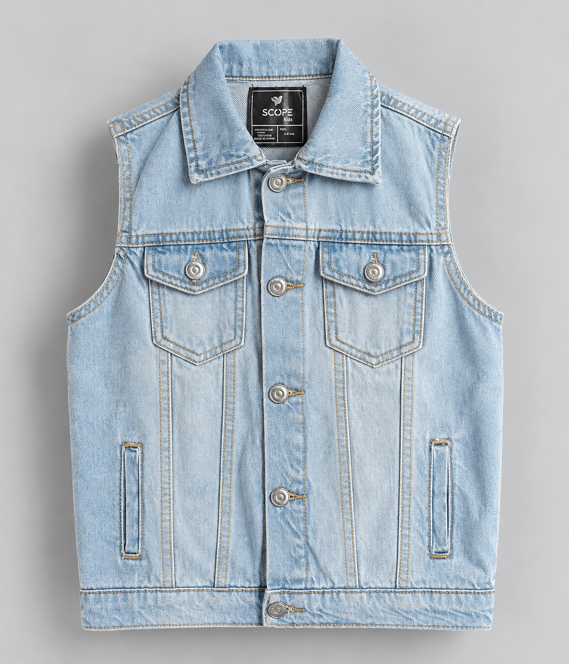 Sleeveless Denim Jacket
