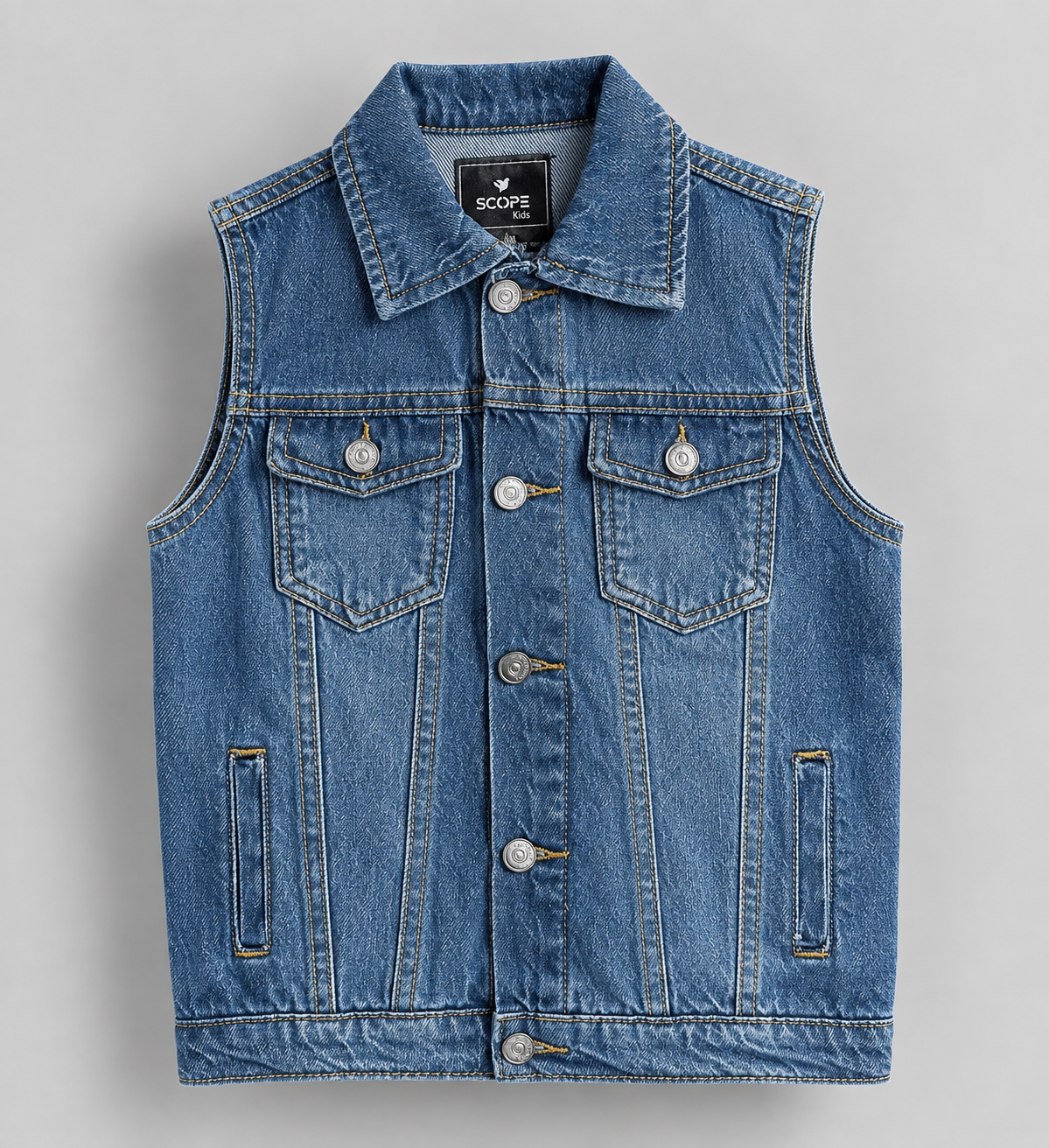 Sleeveless Denim Jacket